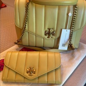 **LOWER PRICE*** NWT Tory Burch Kira Quilted Satchel & Matching Wallet